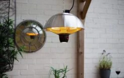 La Hacienda Hanging Mushroom Silver Heater