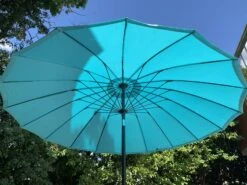 Katie Blake Sturdi 2.7m Shanghai Parasol Aqua -Wolf Garden Sales Store 46732 2632