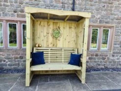 Churnet Valley Four Seasons 3 Seater Arbour -Wolf Garden Sales Store 46819 2469