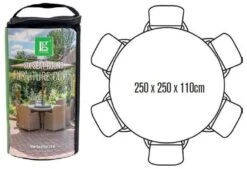 LG Outdoor DXCOV02 Deluxe Cover For 6 Seat Round Dining - Up To 150cm Table 5 LG Outdoor DXCOV02 Deluxe Cover For 6 Seat Round Dining - Up To 150cm Table -Wolf Garden Sales Store 46927 2318