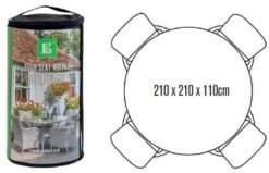 LG Outdoor DXCOV01 4 Seat Dining Set Deluxe Cover - Up To 120cm Table -Wolf Garden Sales Store 46960 2272