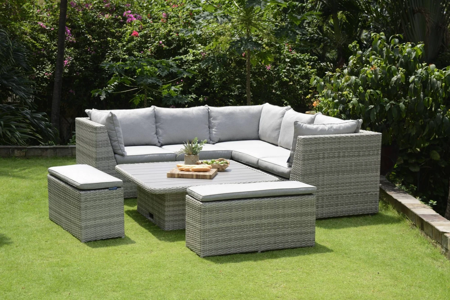 Aruba Casual Corner Dining Bench Set 2 Aruba Casual Corner Dining Bench Set - Image 2